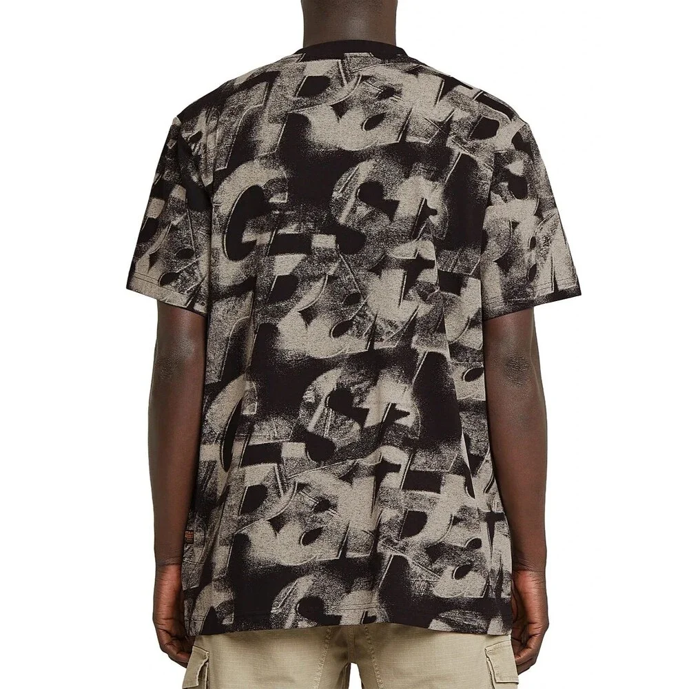 G-Star Raw T-Shirt, Mens XL, G-Star Light Chalk Sprayed Letters Crewneck T-Shirt - Picture 2 of 15